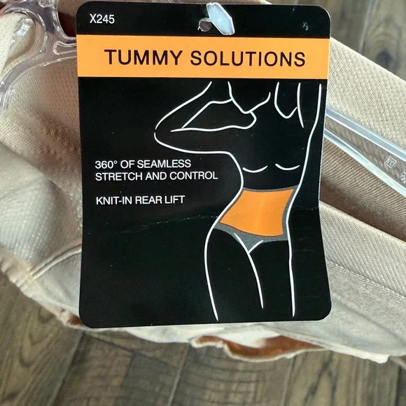 Bali Tummy Solutions Shapewear Brief Nude High Waist Seamless X245 Large NWT - Picture 2 of 5